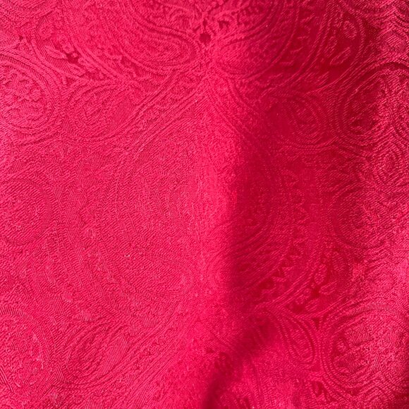 Chasing Fireflies Sleeveless Jacquard Dress w/Crystal Bow, Currant, Size 7 - Picture 5 of 9